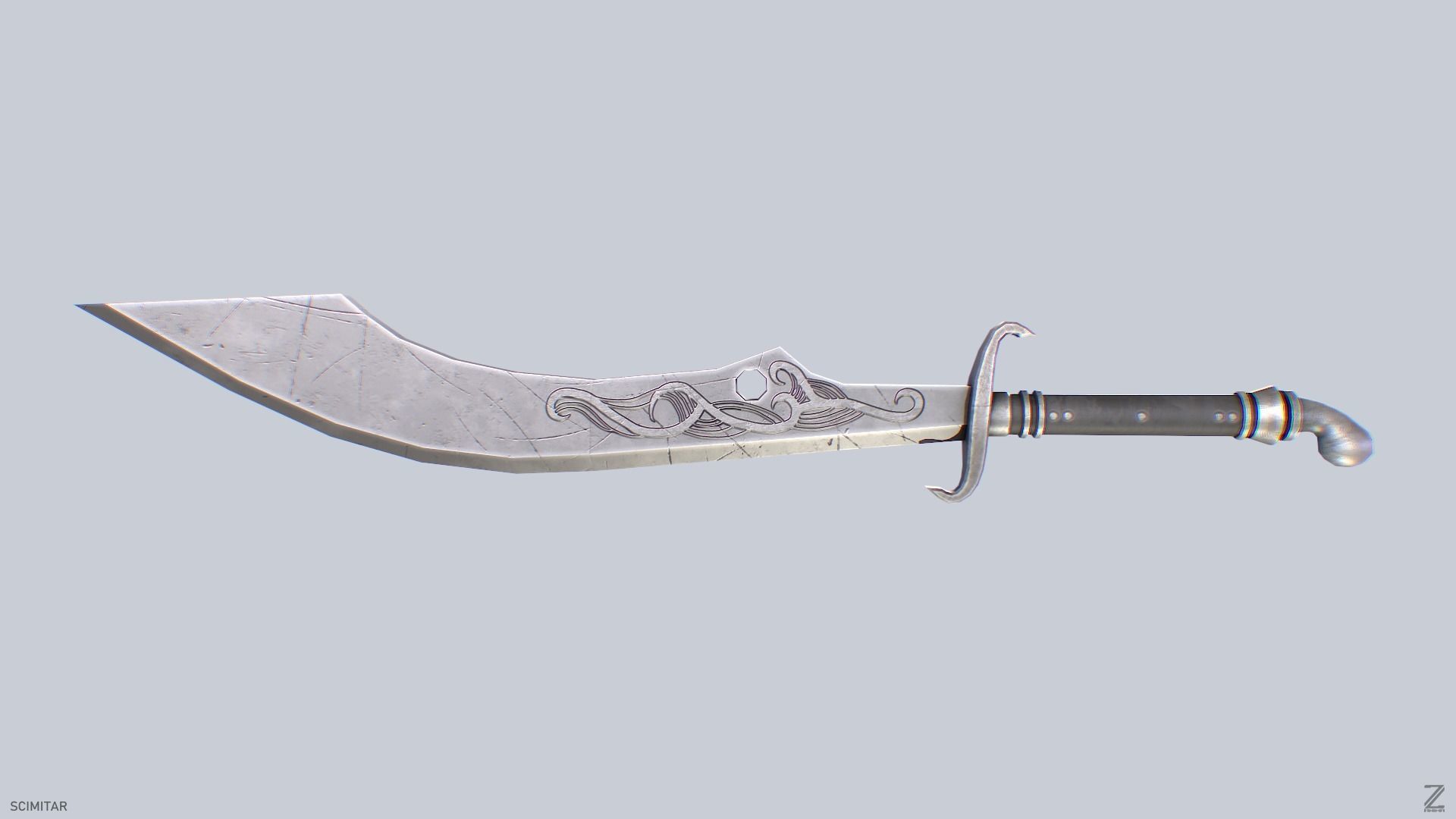 Scimitar 3D model_4