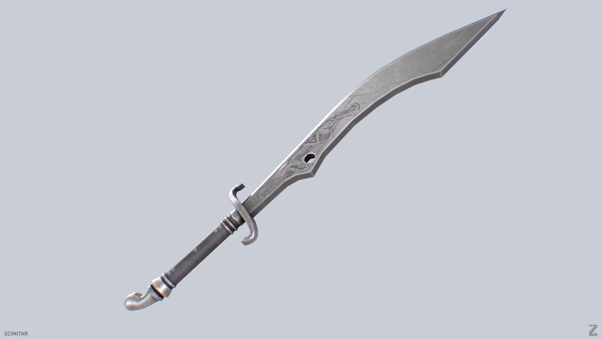 Scimitar 3D model_6