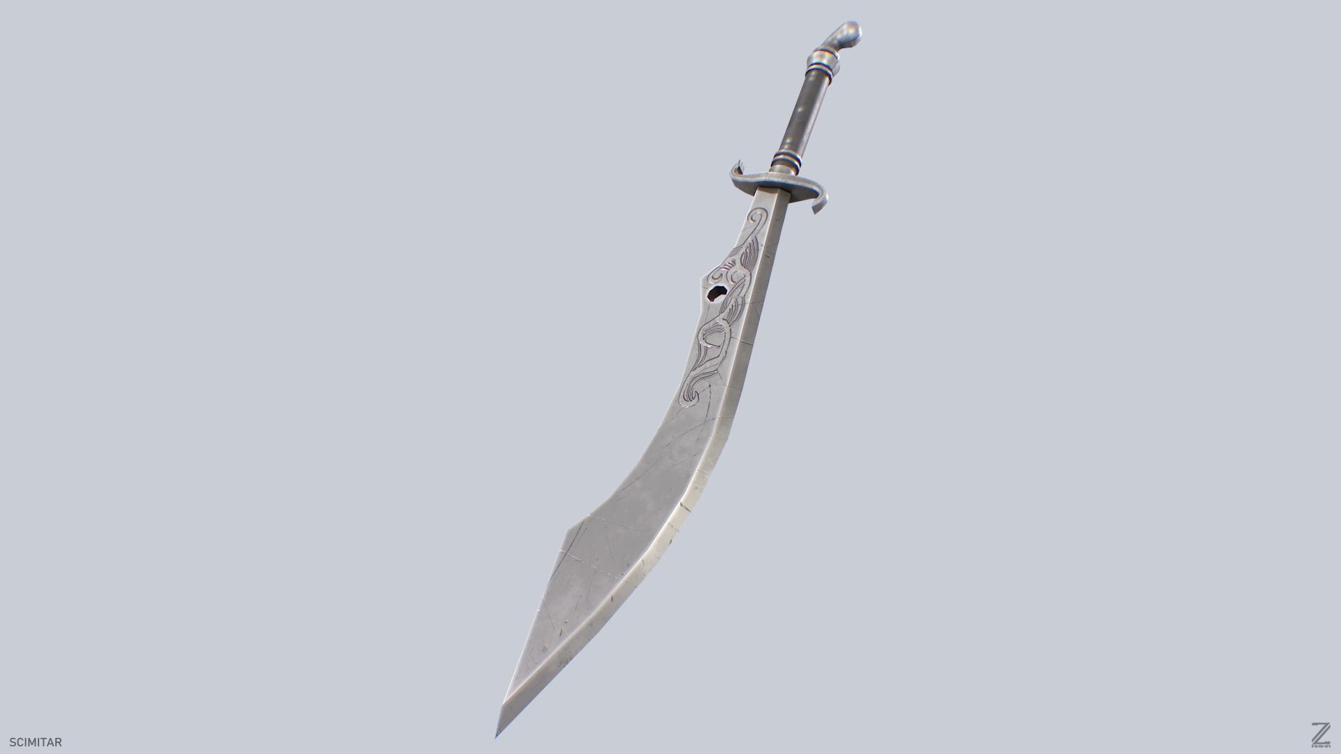 Scimitar 3D model_8