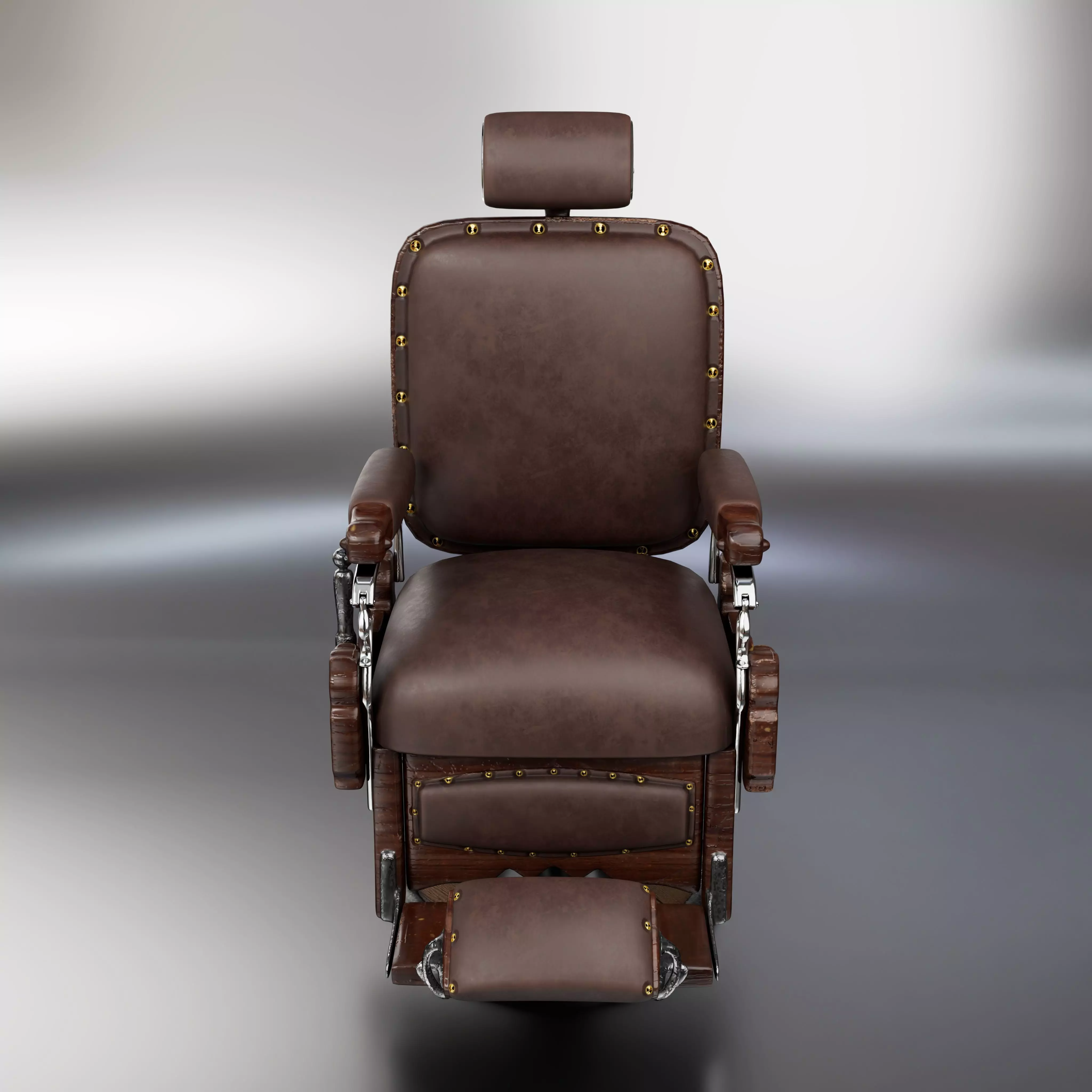 Low poly Salon Chair model Low-poly 3D model_0