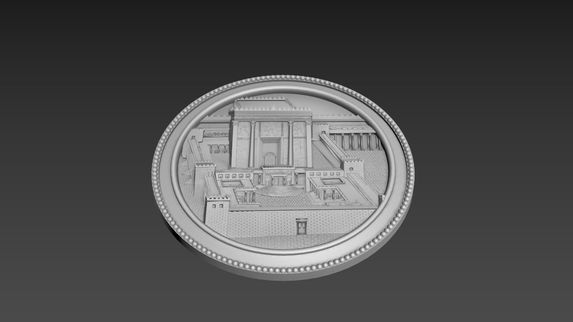 Jerusalem First Tample Relief 3D model_1