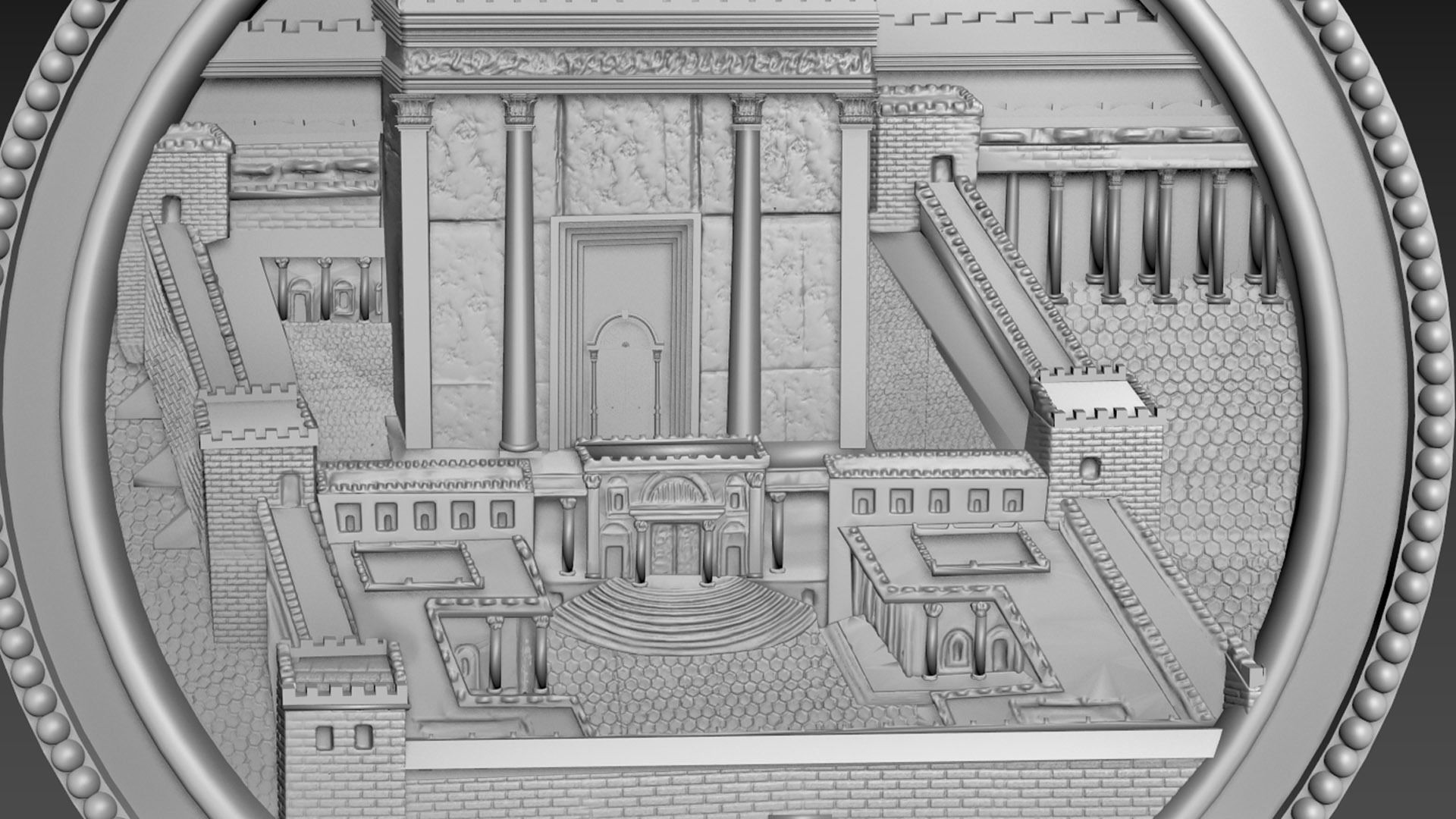 Jerusalem First Tample Relief 3D model_2