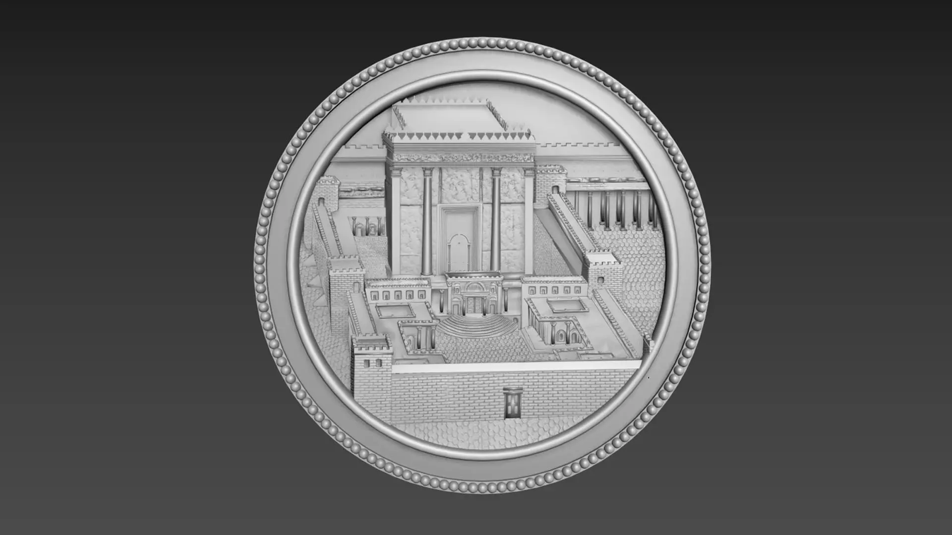 Jerusalem First Tample Relief 3D model_0