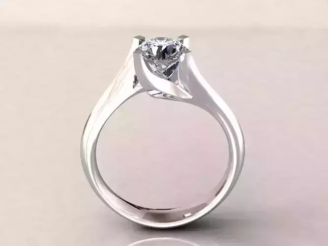 Valentine Solitaire Ring 1ct