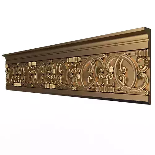 Cornice Decoration Molding 08 Low-poly 3D model