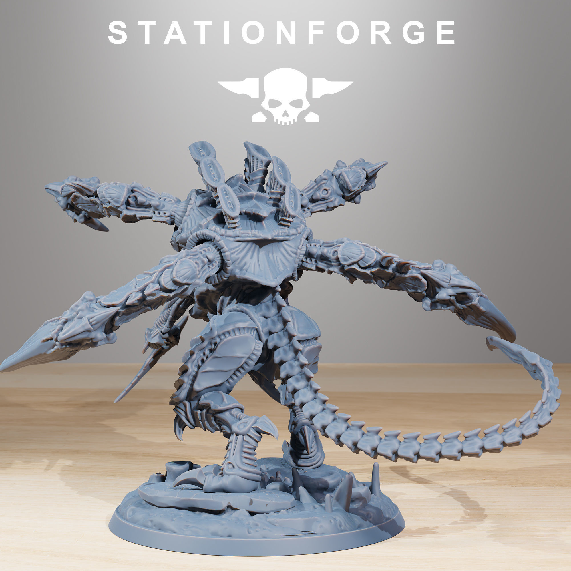 Xenarid Ravage Howler 3D print model_2