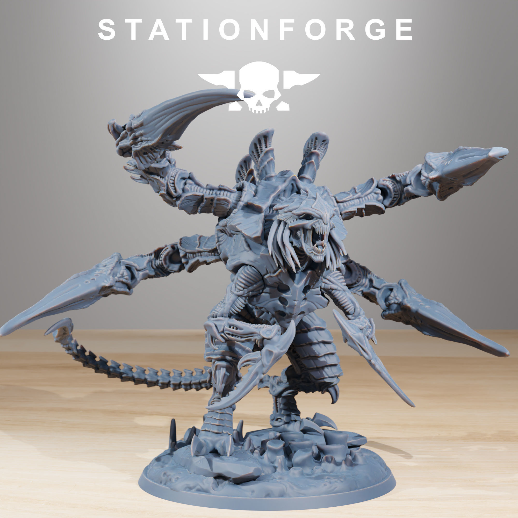 Xenarid Ravage Howler 3D print model_3