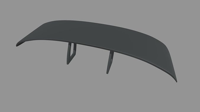 Car Spoiler 017 Low-poly 3D model 4