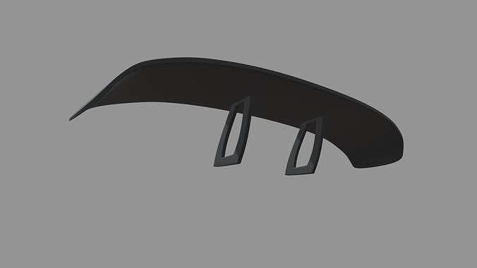 Car Spoiler 017 Low-poly 3D model 3