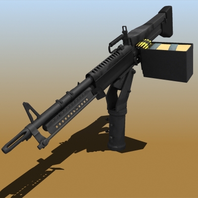 M60 Machine Gun 48589 3D model_3