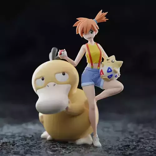 Misty and Psyduck