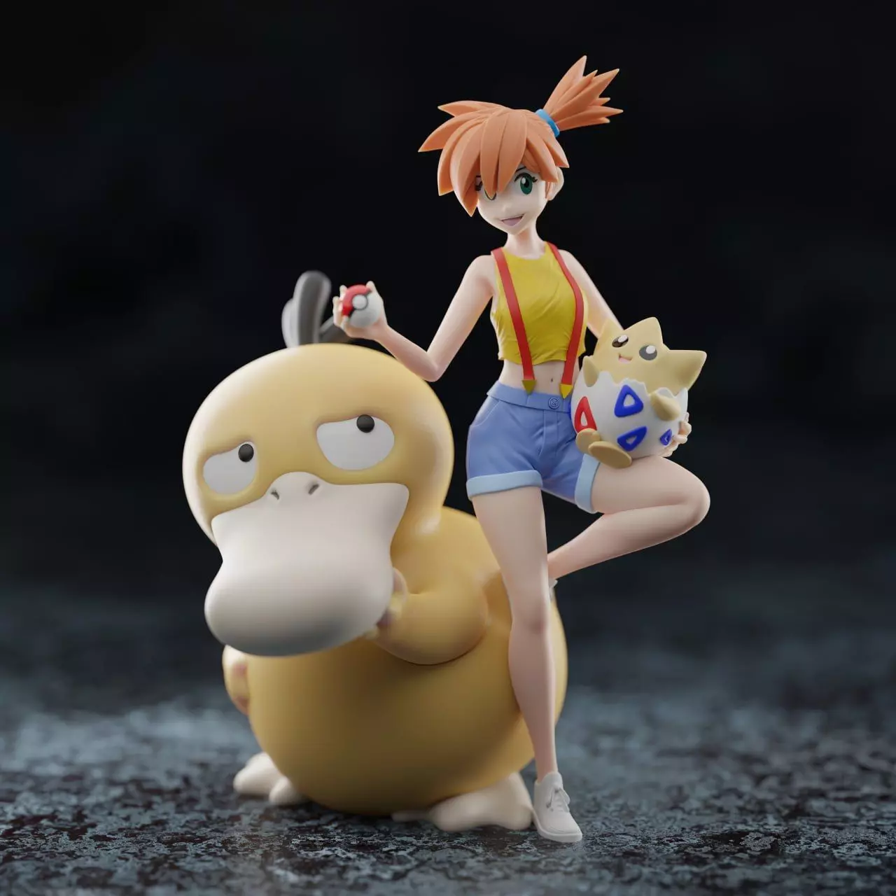 Misty and Psyduck 3D print model_0