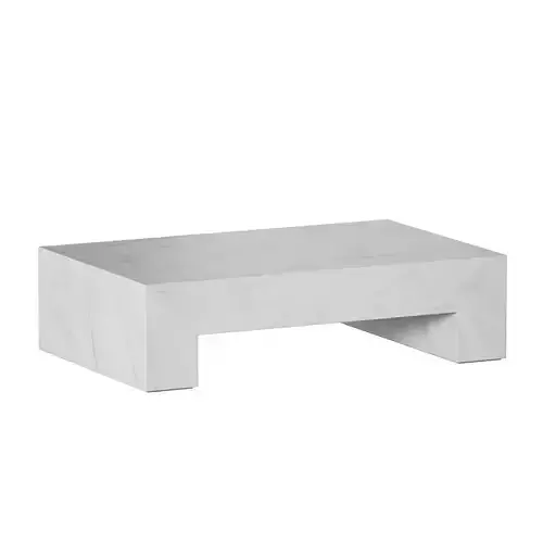 Paramount Gray and White Marble Coffee Table Crate and Barrel