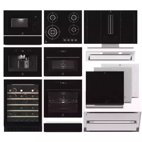 Electrolux kitchen appliances 3D model