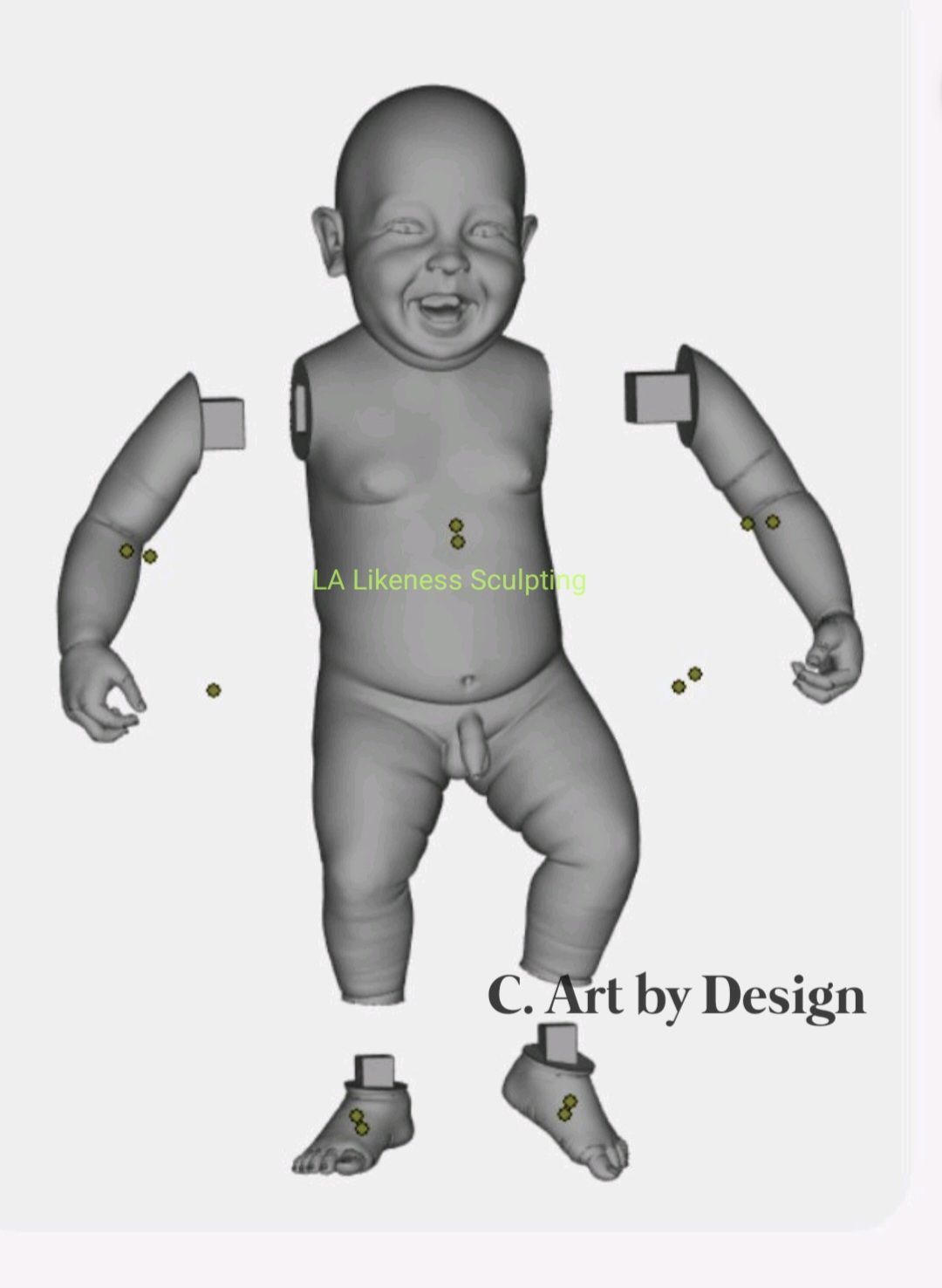 Baby Chubby STL 3D print model_5