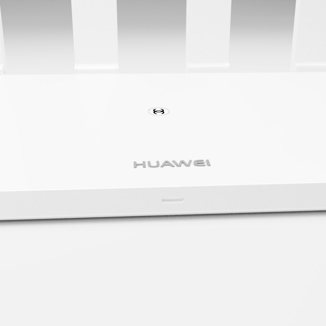 Wifi AX3 Quad-Core Low-poly 3D model_5