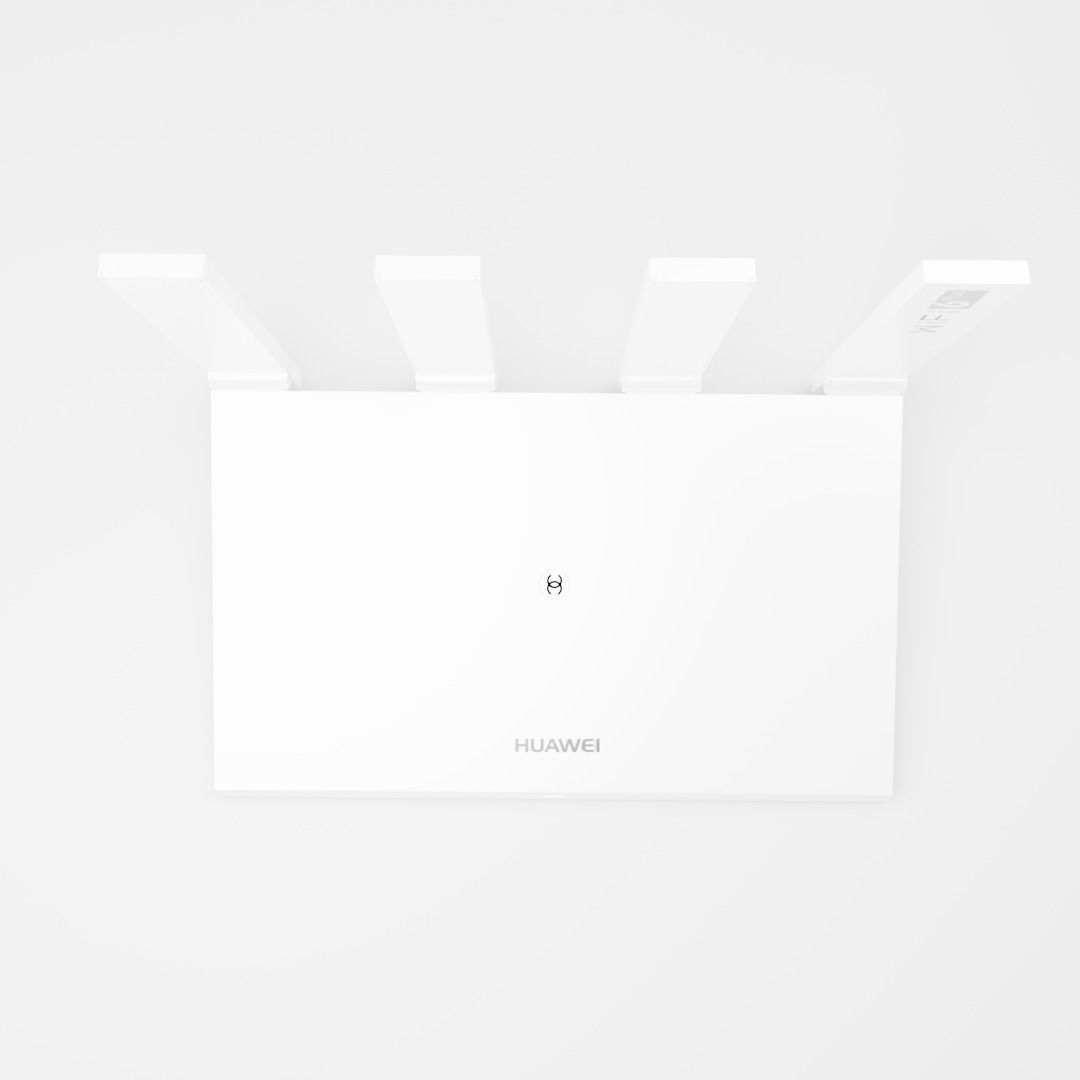 Wifi AX3 Quad-Core Low-poly 3D model_2