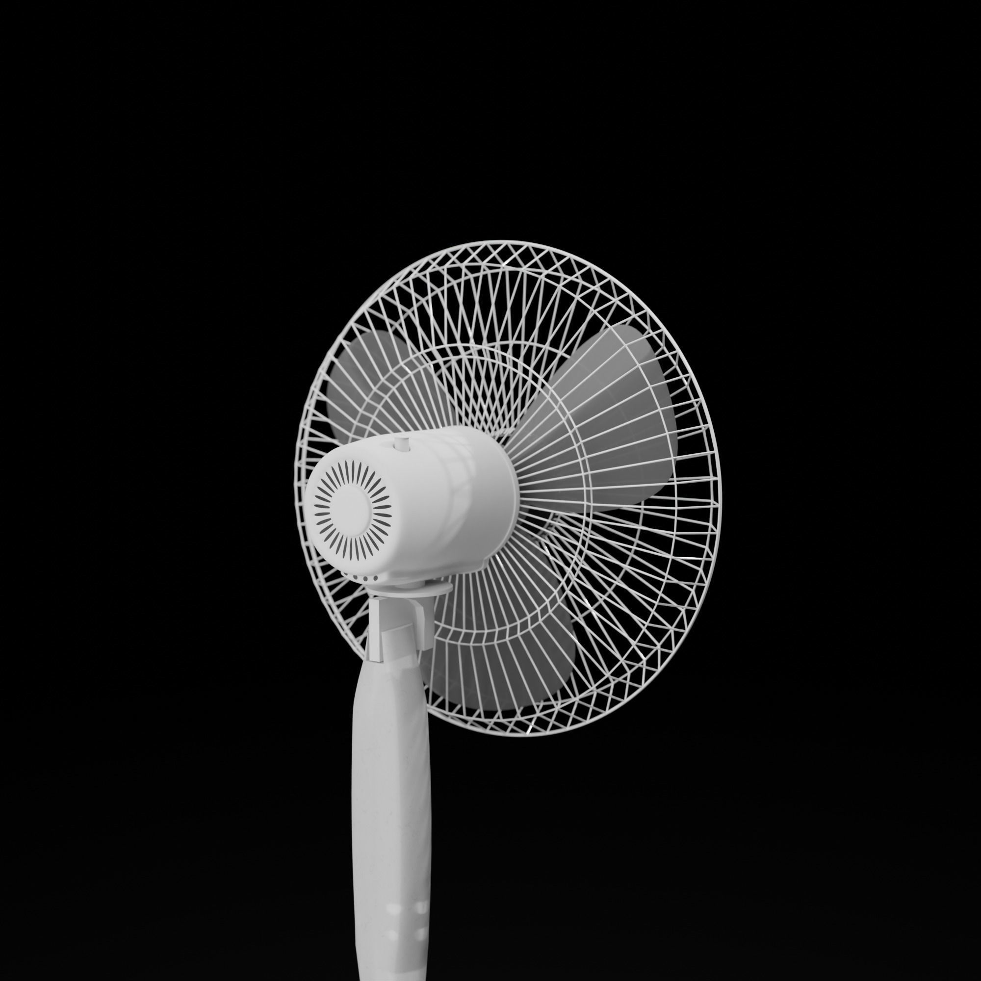 Standing fan 3D model_4