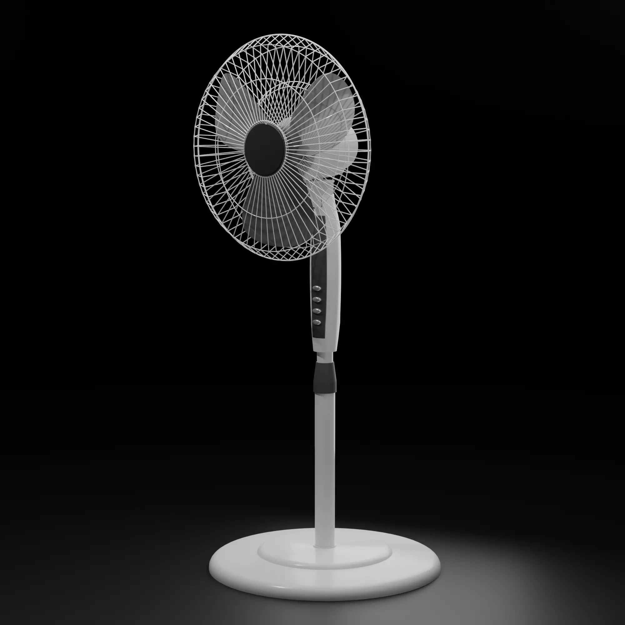 Standing fan 3D model_0