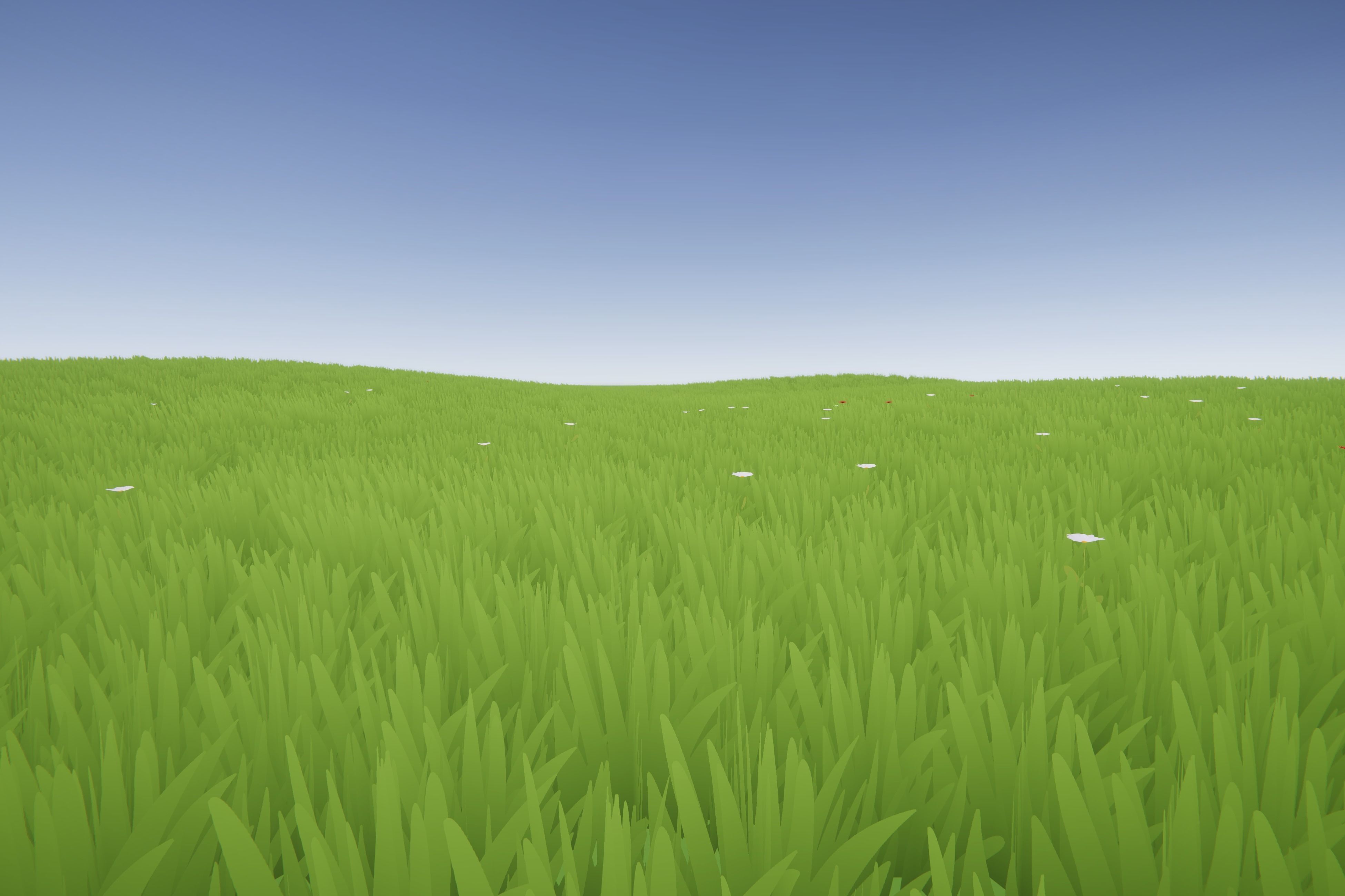 Low Poly Cartoon Grass and Plants for Unity and Unreal Engine Low-poly 3D model_6