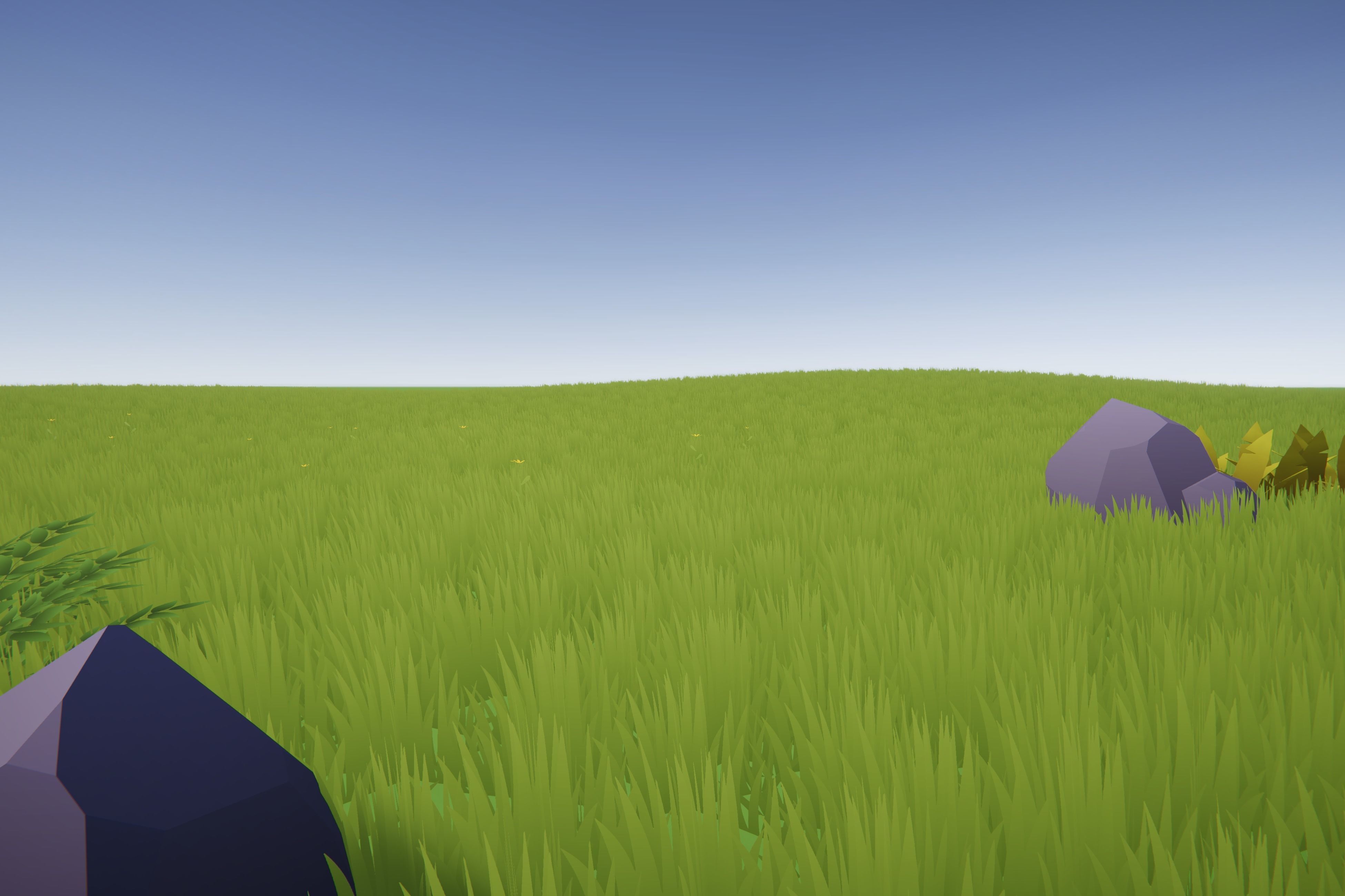 Low Poly Cartoon Grass and Plants for Unity and Unreal Engine Low-poly 3D model_7