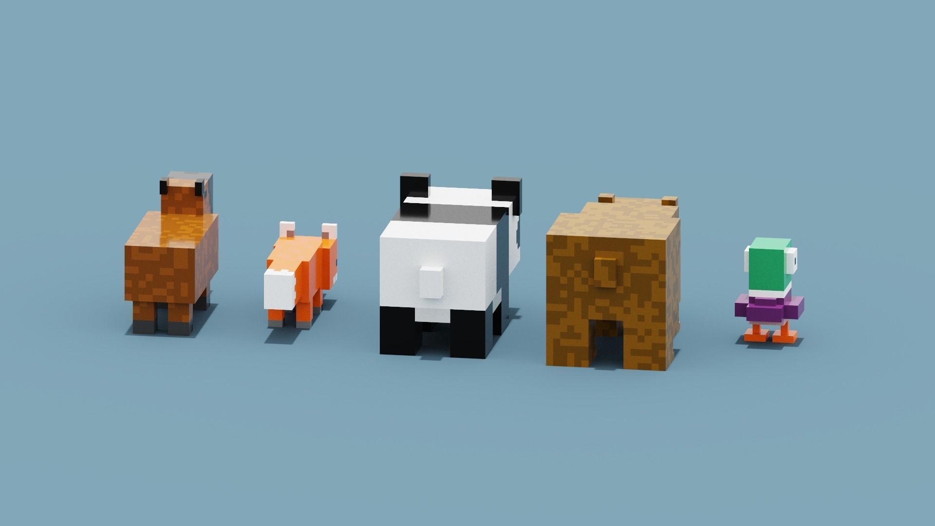 Minecraft Animals Low-poly 3D model_7