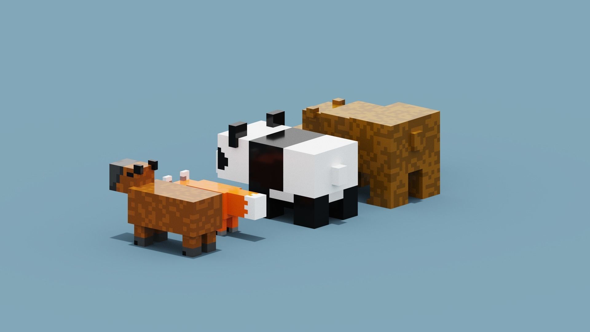 Minecraft Animals Low-poly 3D model_5