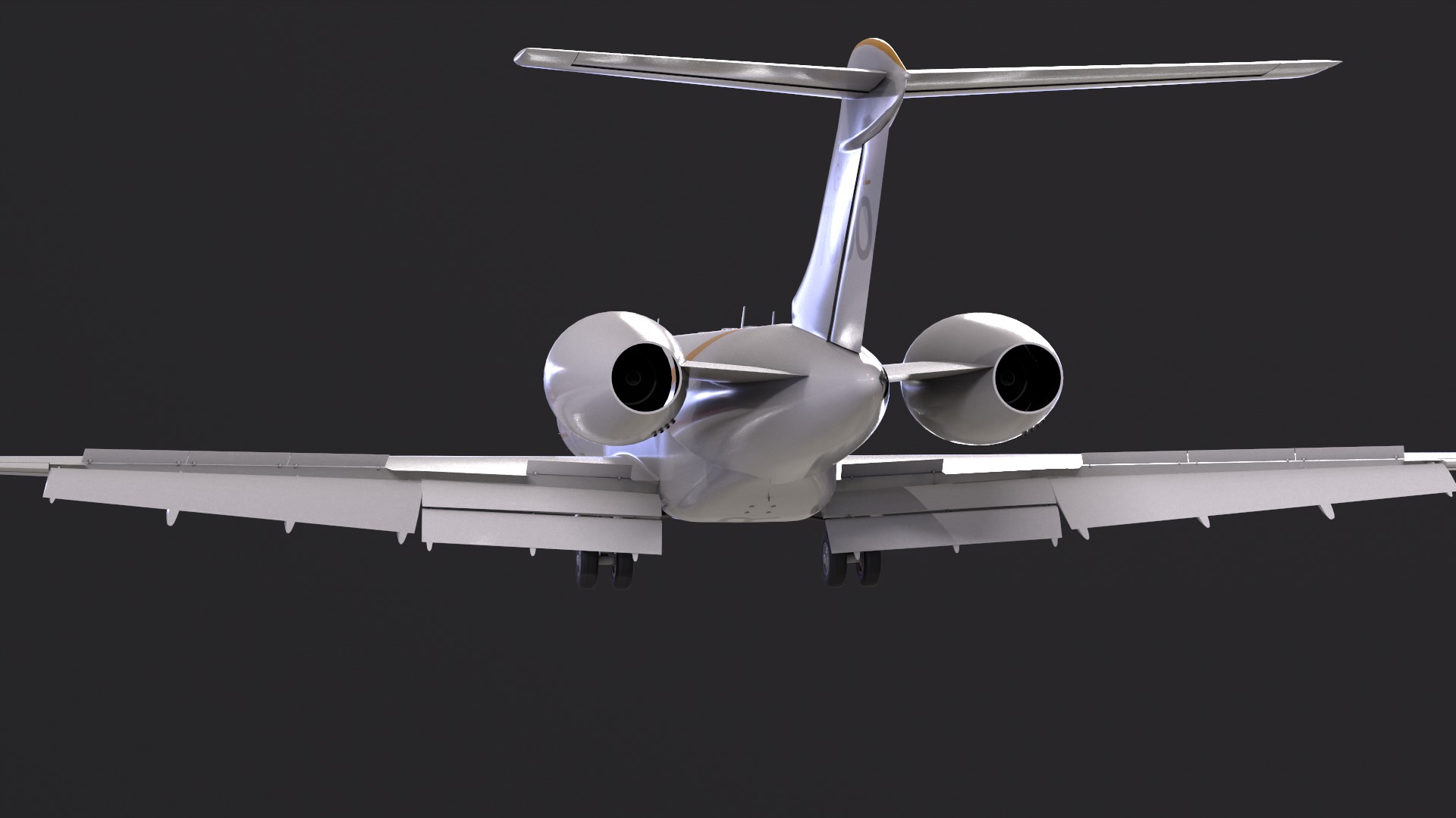 Bombardier global 7000 Low-poly 3D model_5