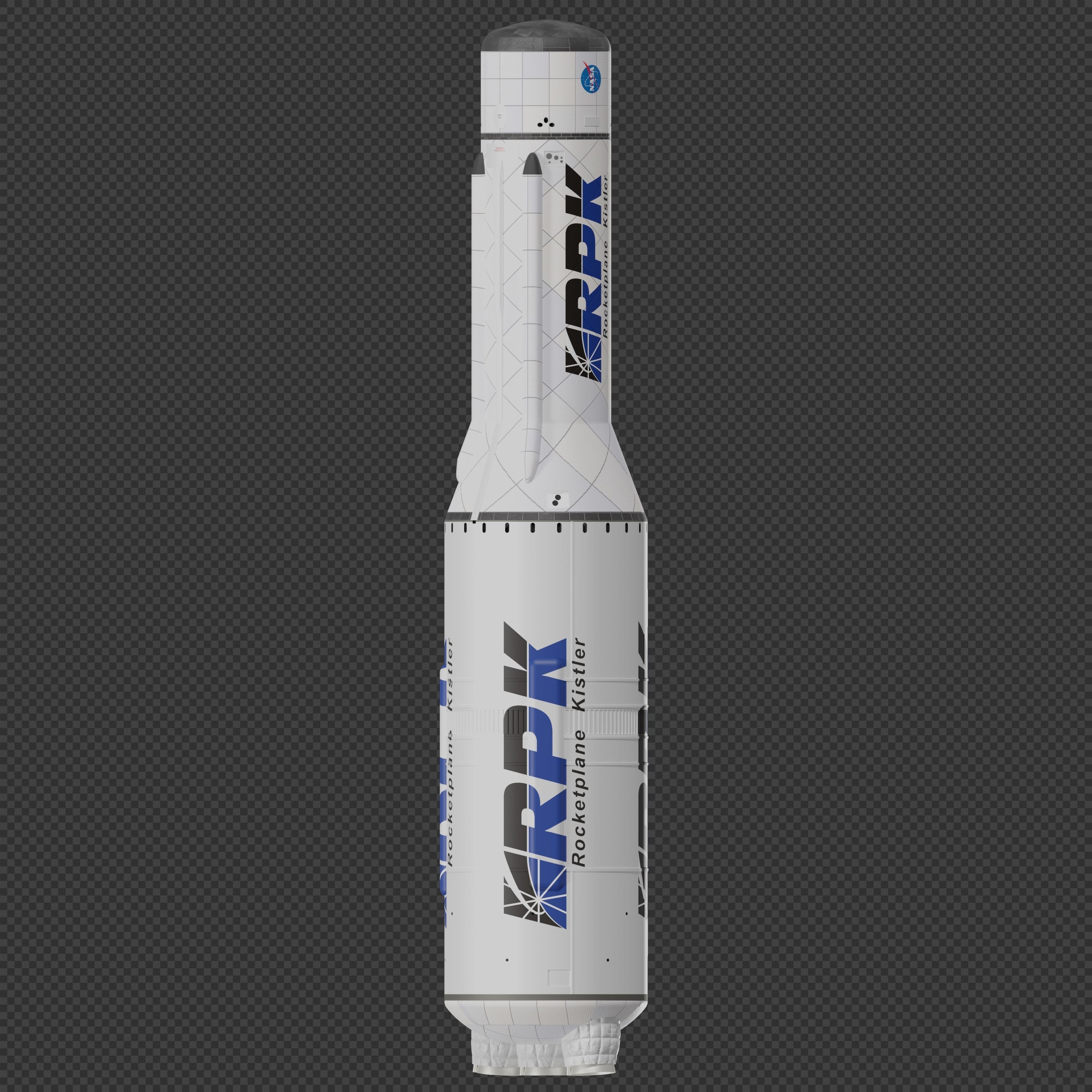 Kistler K-1 Rocket 3D model_1