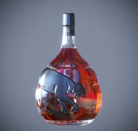 Meukow Cognac Bottle 3D model