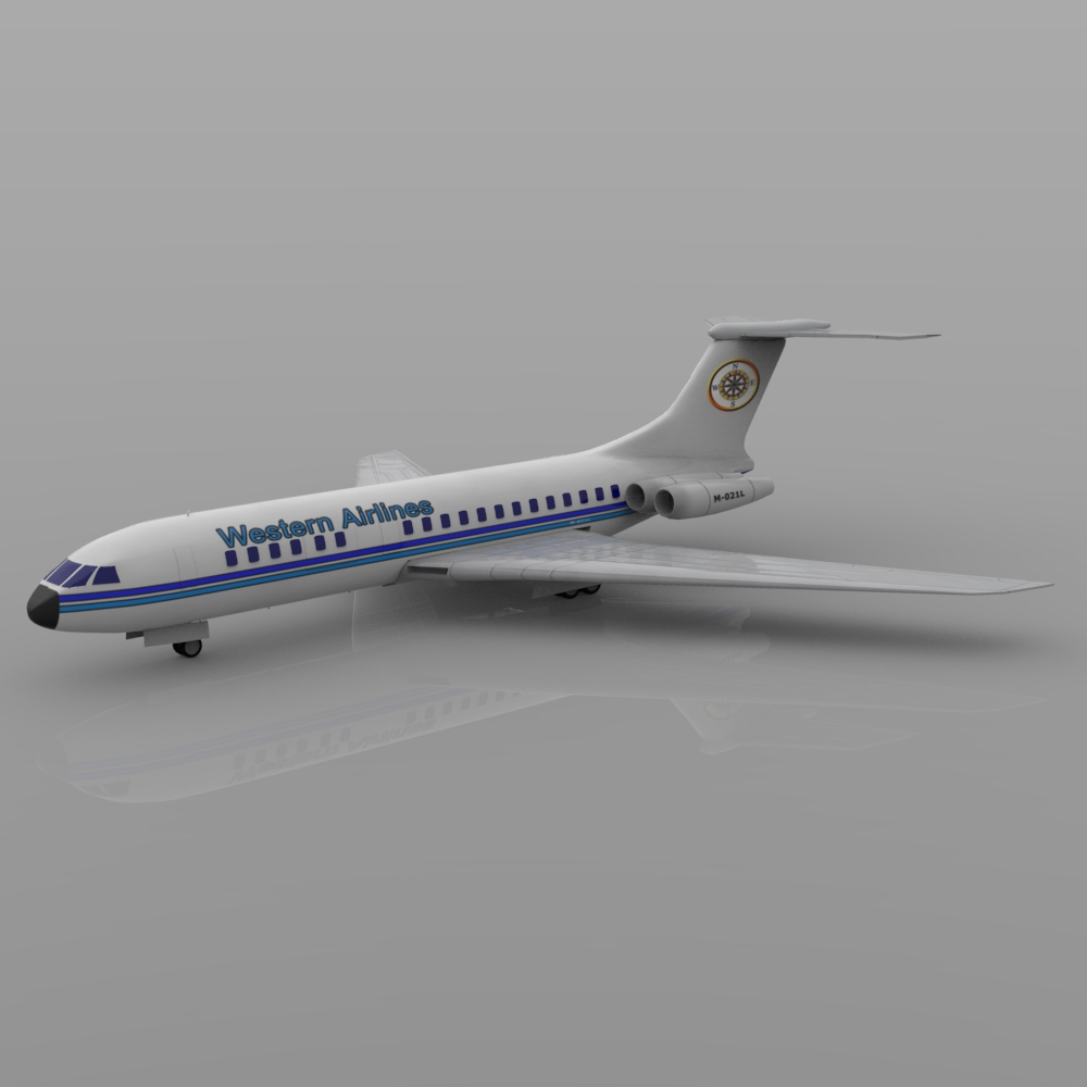 Vickers VC-10 3D model_6
