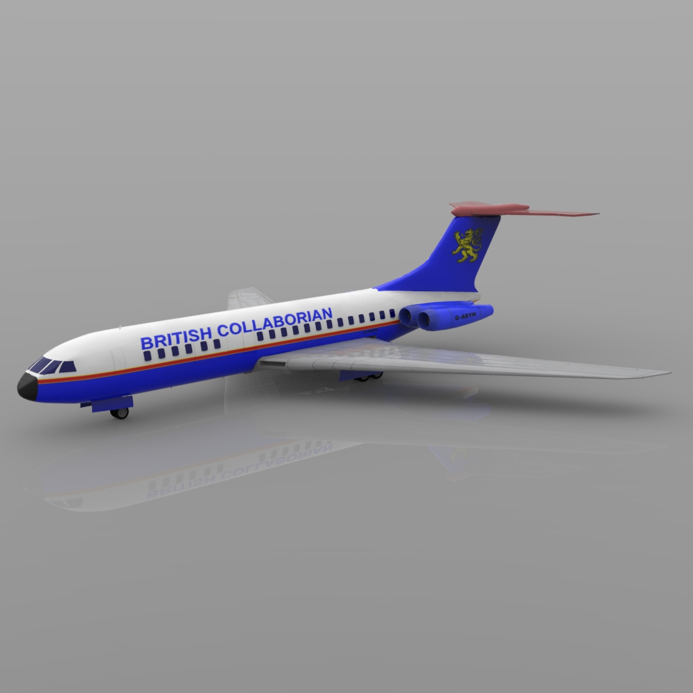 Vickers VC-10 3D model_4