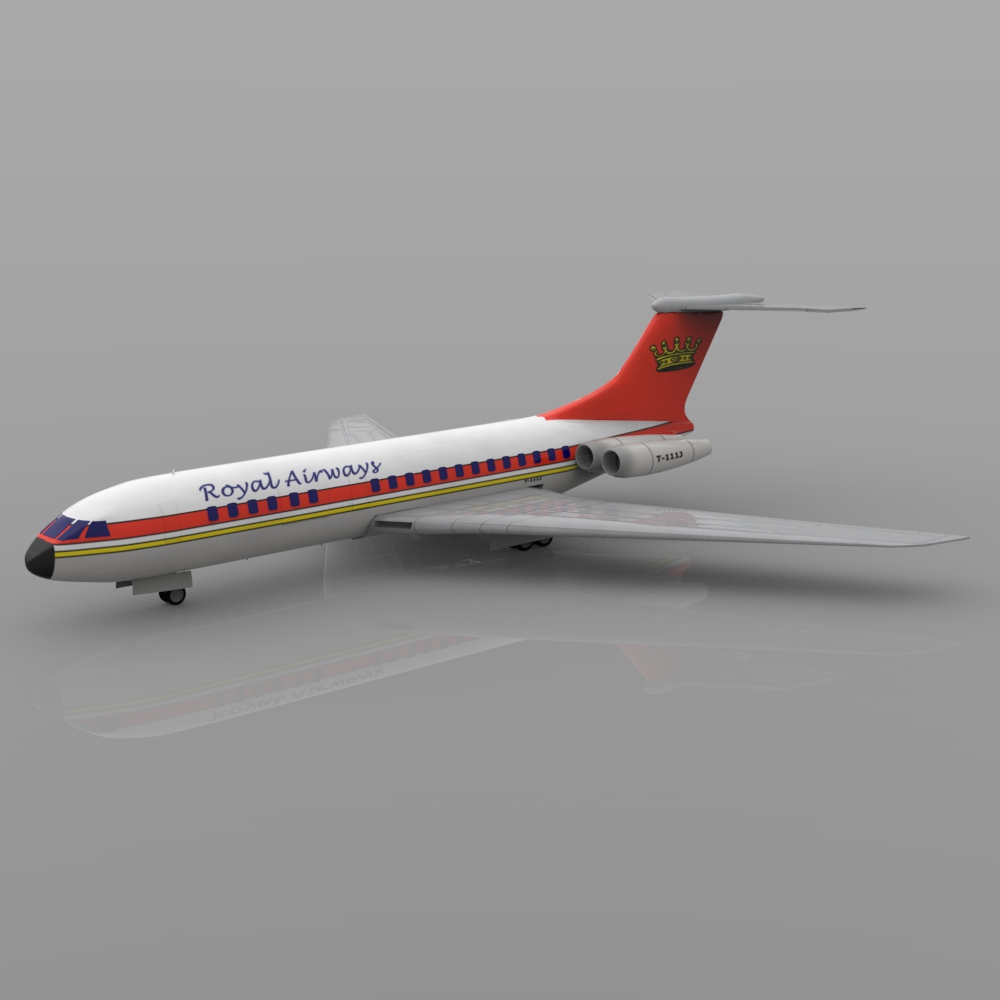 Vickers VC-10 3D model_7