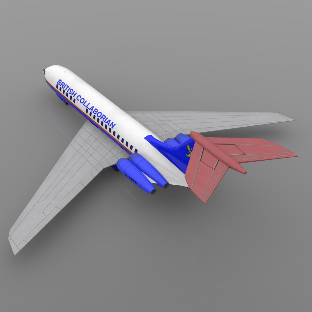 Vickers VC-10 3D model_11