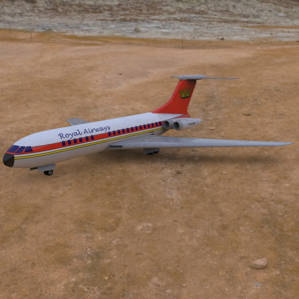 Vickers VC-10 3D model_1