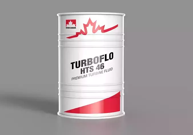 Realistic Petro Canada Oil Barrel 3D Model Low-poly 3D model