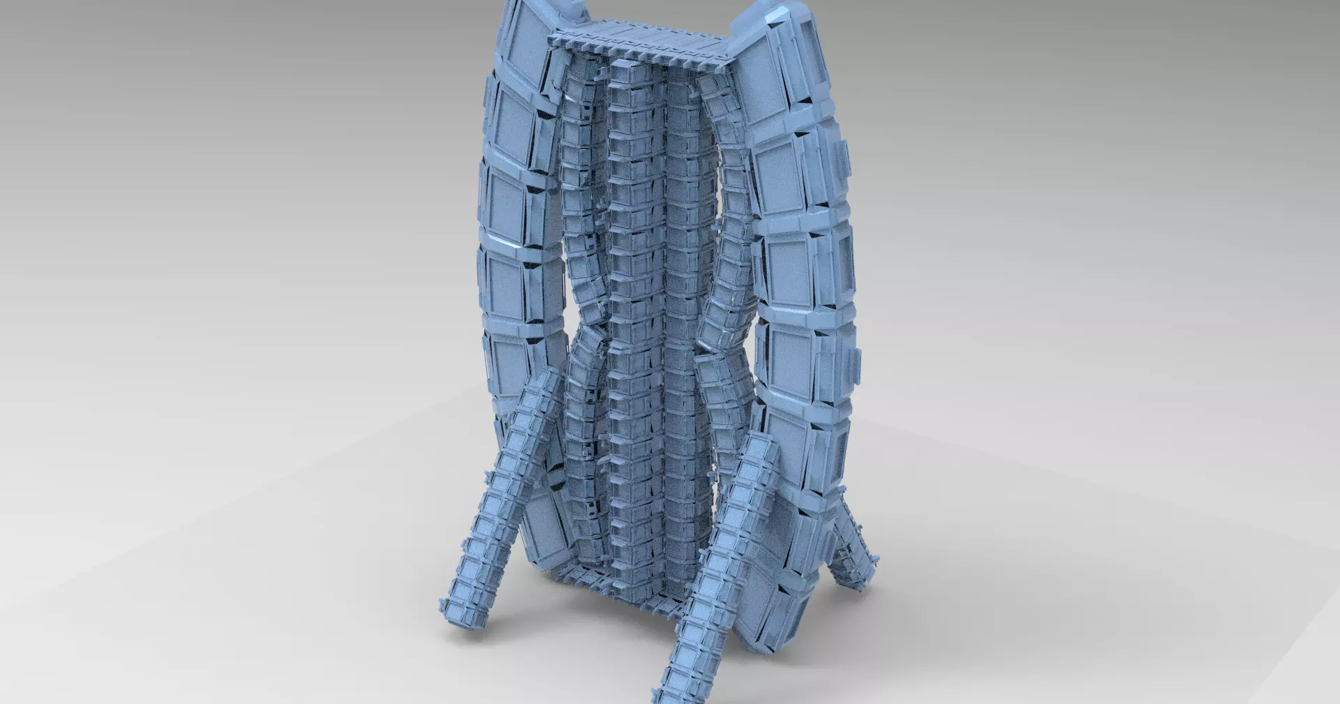 Cyberpunk Elite leisure tower  3D model_0