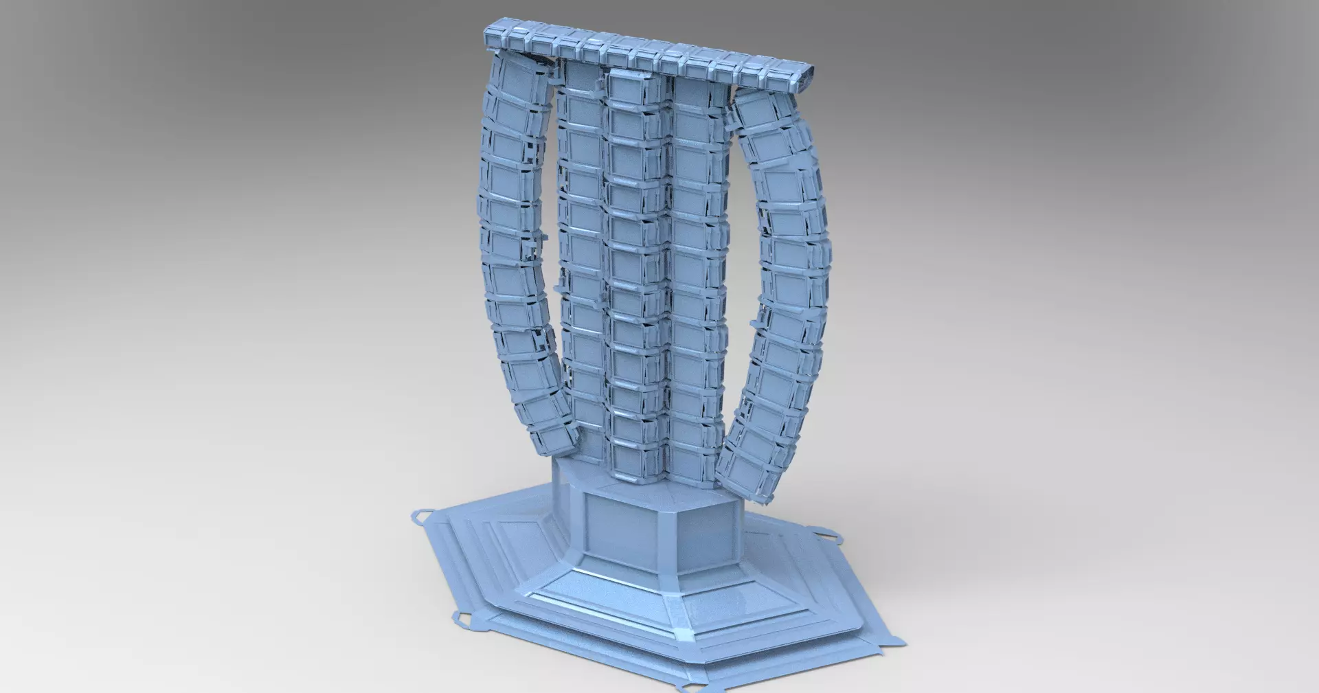 Cyberpunk Elite leisure Block 3D model_0