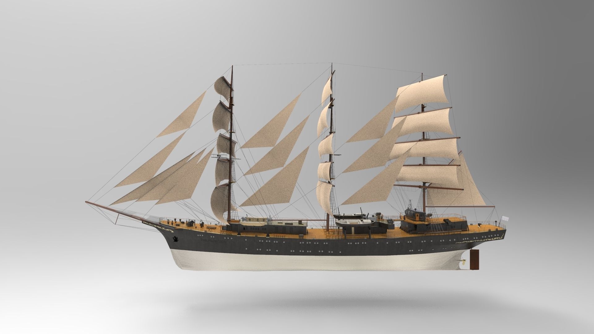 Sailing Ship Type Z 3D model_3