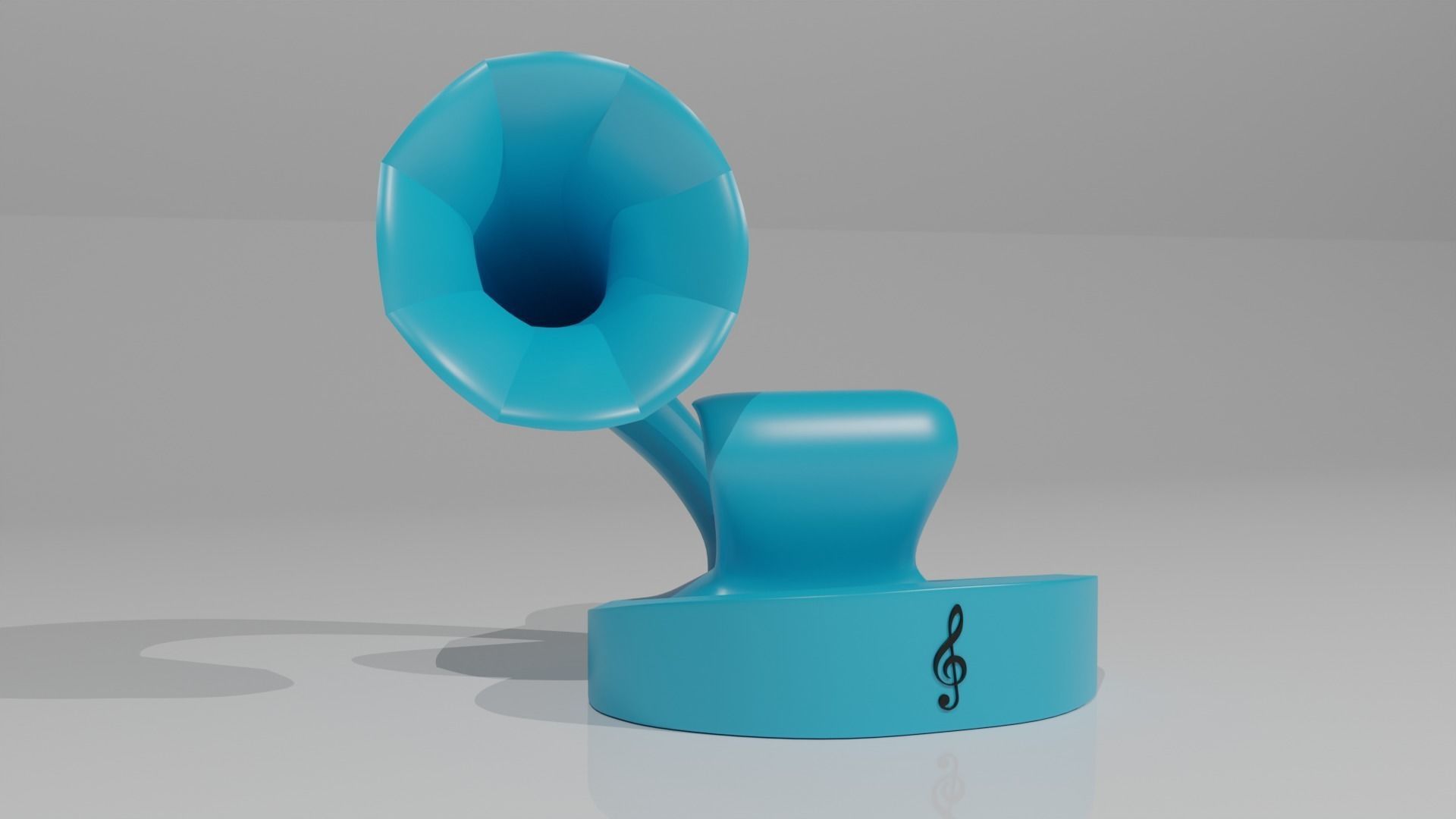 Gramo Phone Amplifier 3D model_1