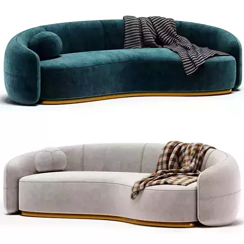 Snowglobs Austin Curved Sofa