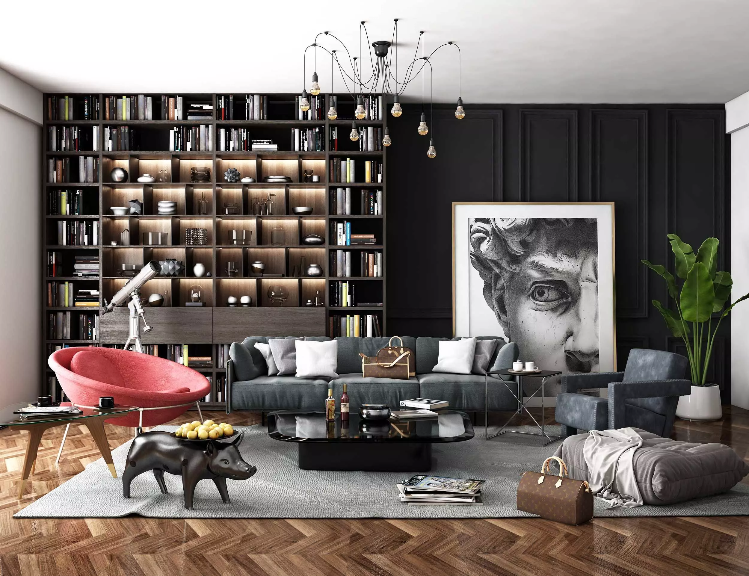 Style Modern Living Room Luxury 3D model