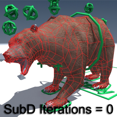 Grizzly Bear Rigged 3D model_15