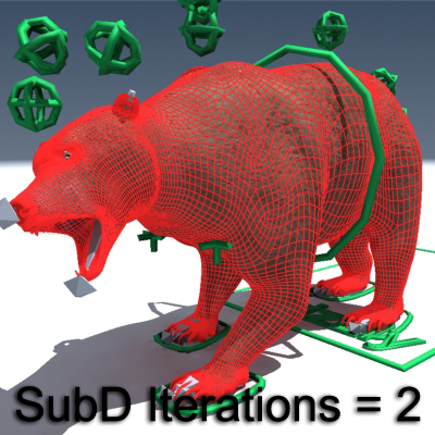 Grizzly Bear Rigged 3D model_17