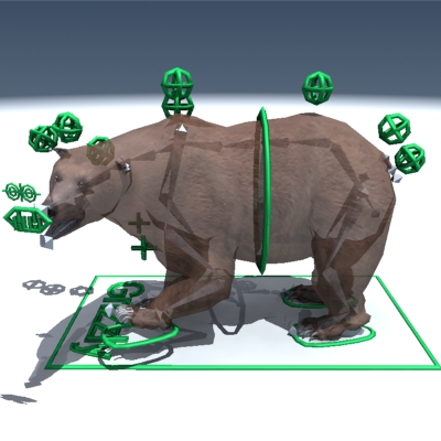 Grizzly Bear Rigged 3D model_9