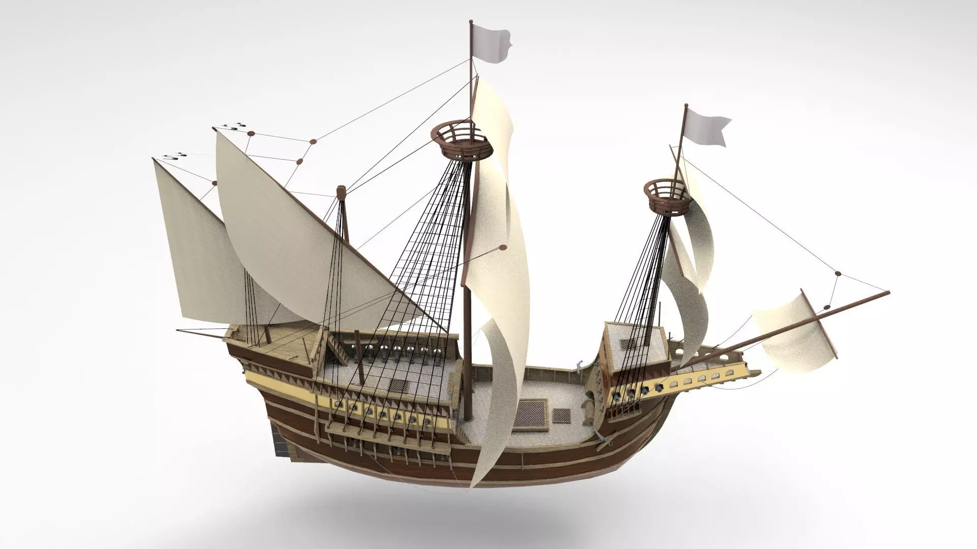 Sailing Ship Type C 3D model