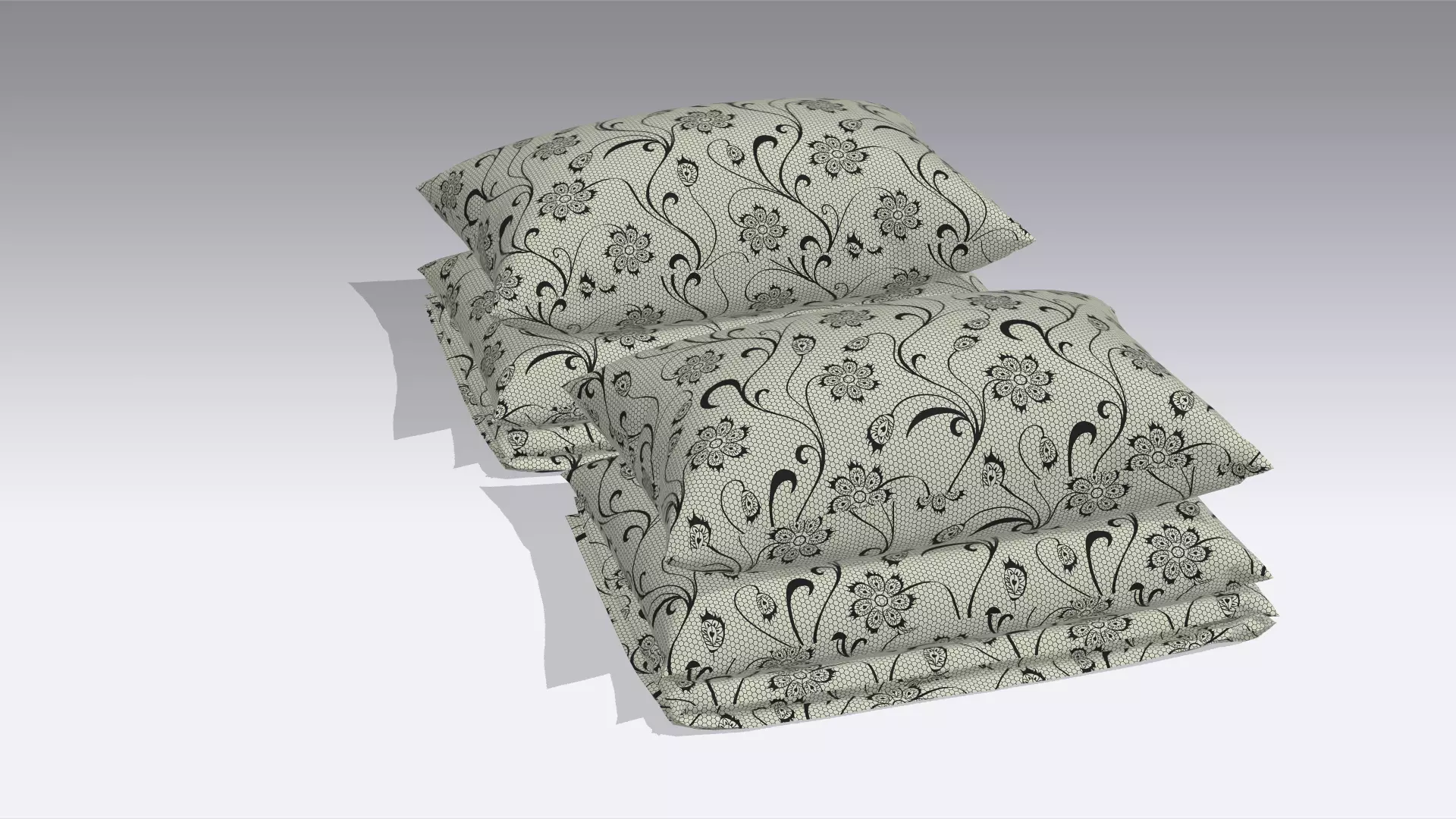 Pillow Low-poly 3D model_0