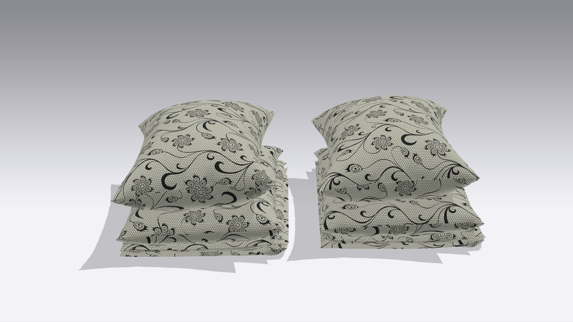 Pillow Low-poly 3D model_5