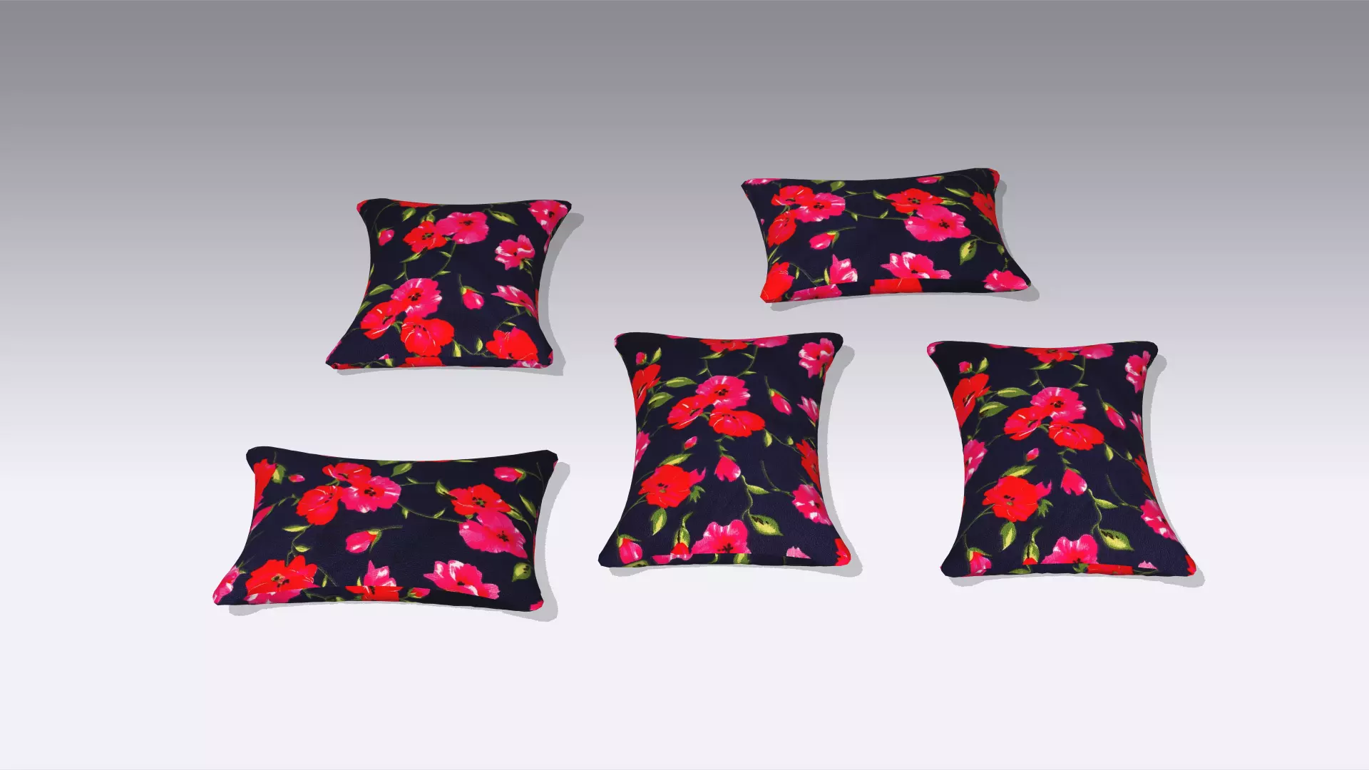 Pillow Low-poly 3D model_0