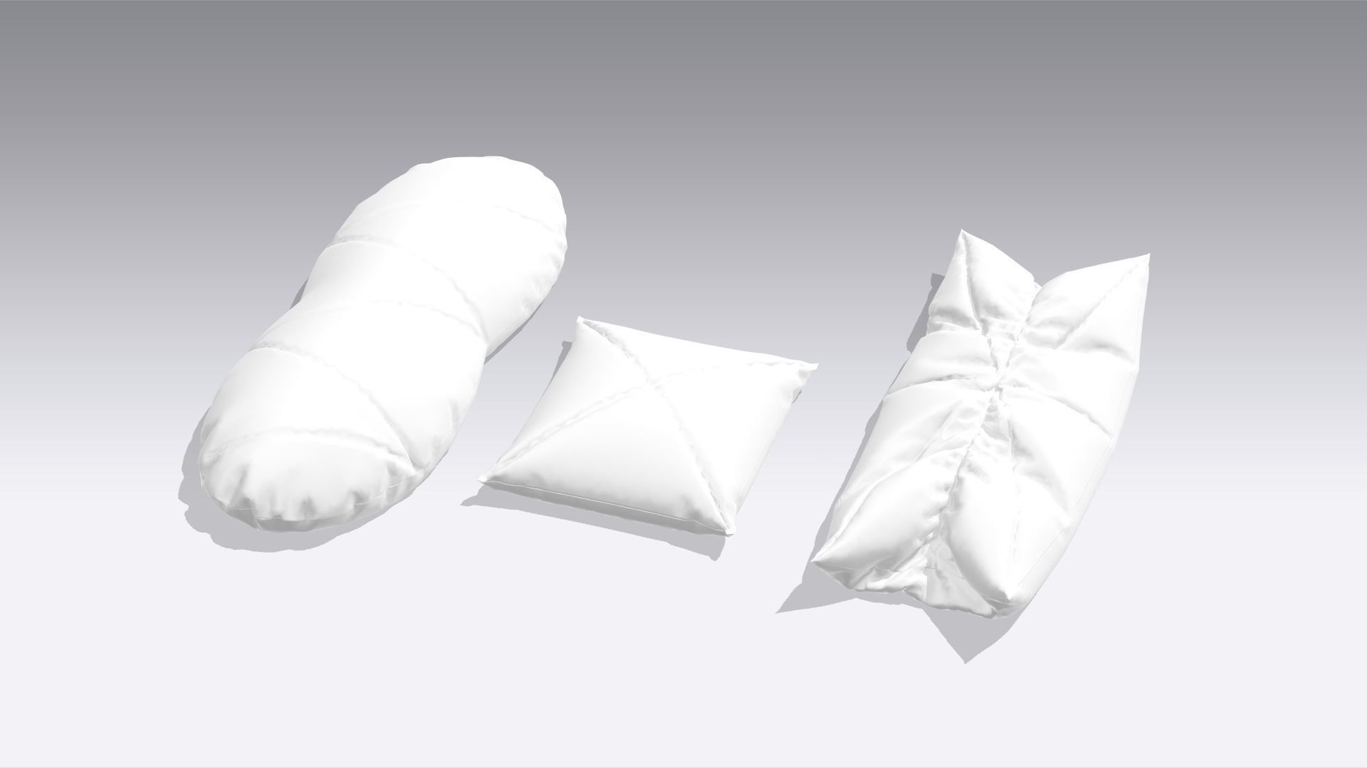 Pillow Low-poly 3D model_5